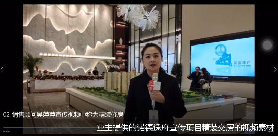业主提供的诺德逸府宣传项目精装交房的视频素材