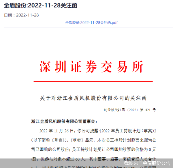 截图来自金盾股份公告