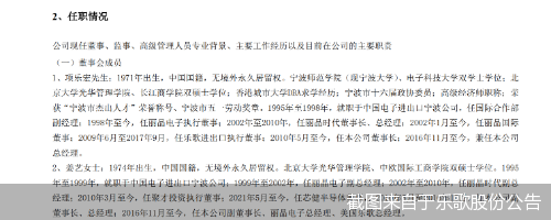 截图来自于乐歌股份公告