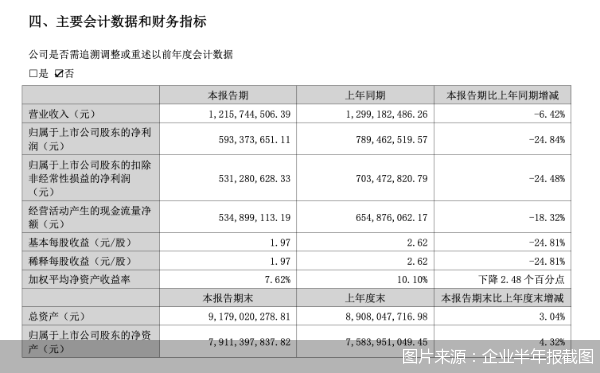 图片来源:企业半年报截图