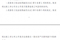 创业板再融资松绑 超七成个股受益
