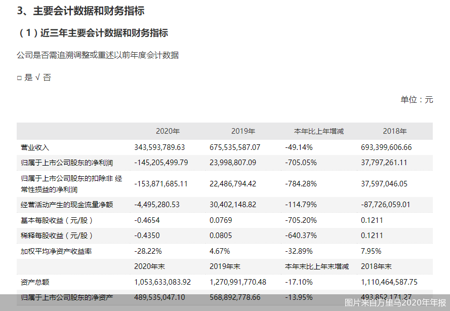 图片来自万里马2020年年报