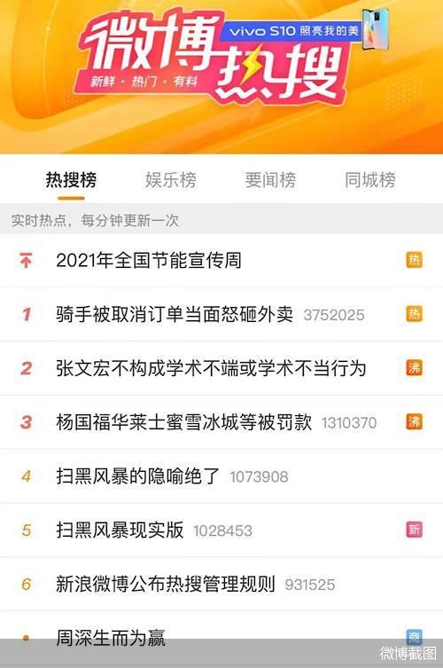 微博截图