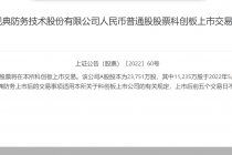 北交所转板第一股来了！观典防务明日首秀