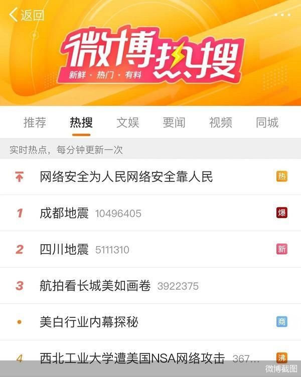 微博截图