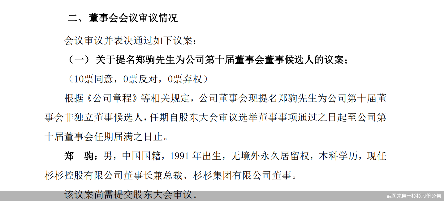 截图来自于杉杉股份公告