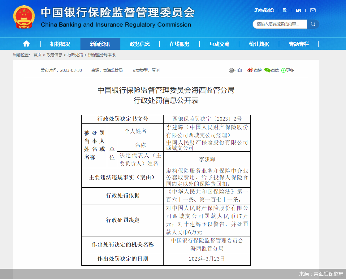 来源：青海银保监局