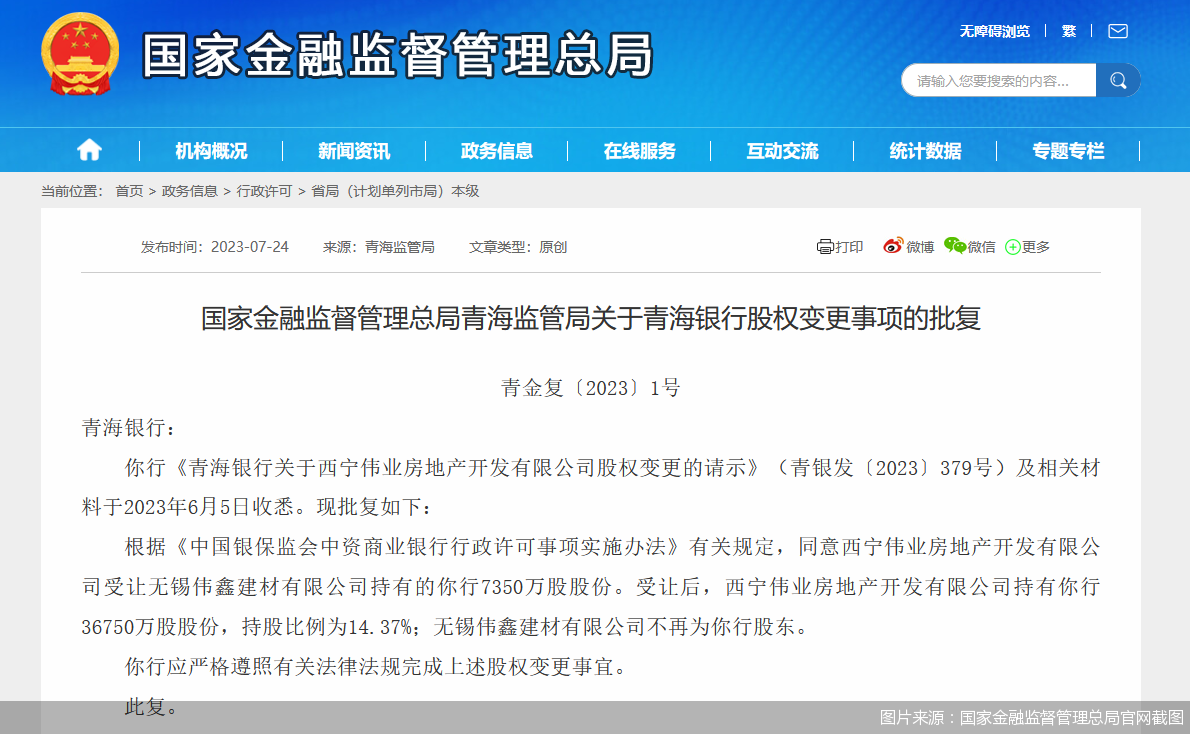 图片来源:国家金融监督管理总局官网截图