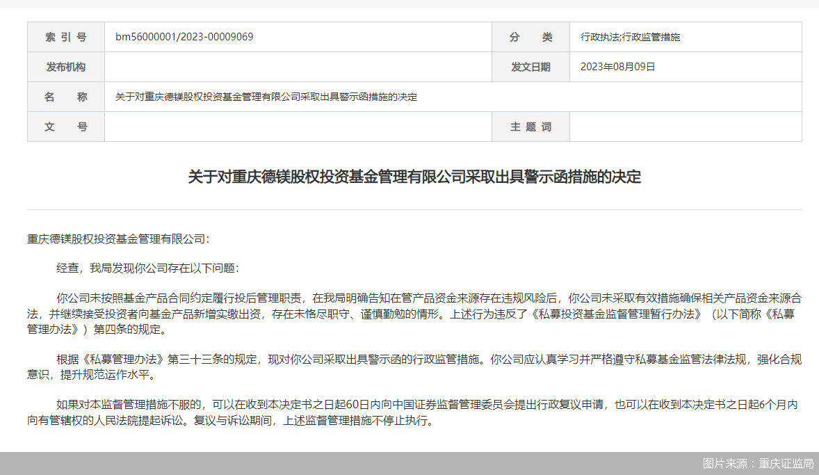 图片来源:重庆证监局