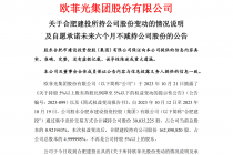 重要股东先套现后承诺  欧菲光周末忙发声