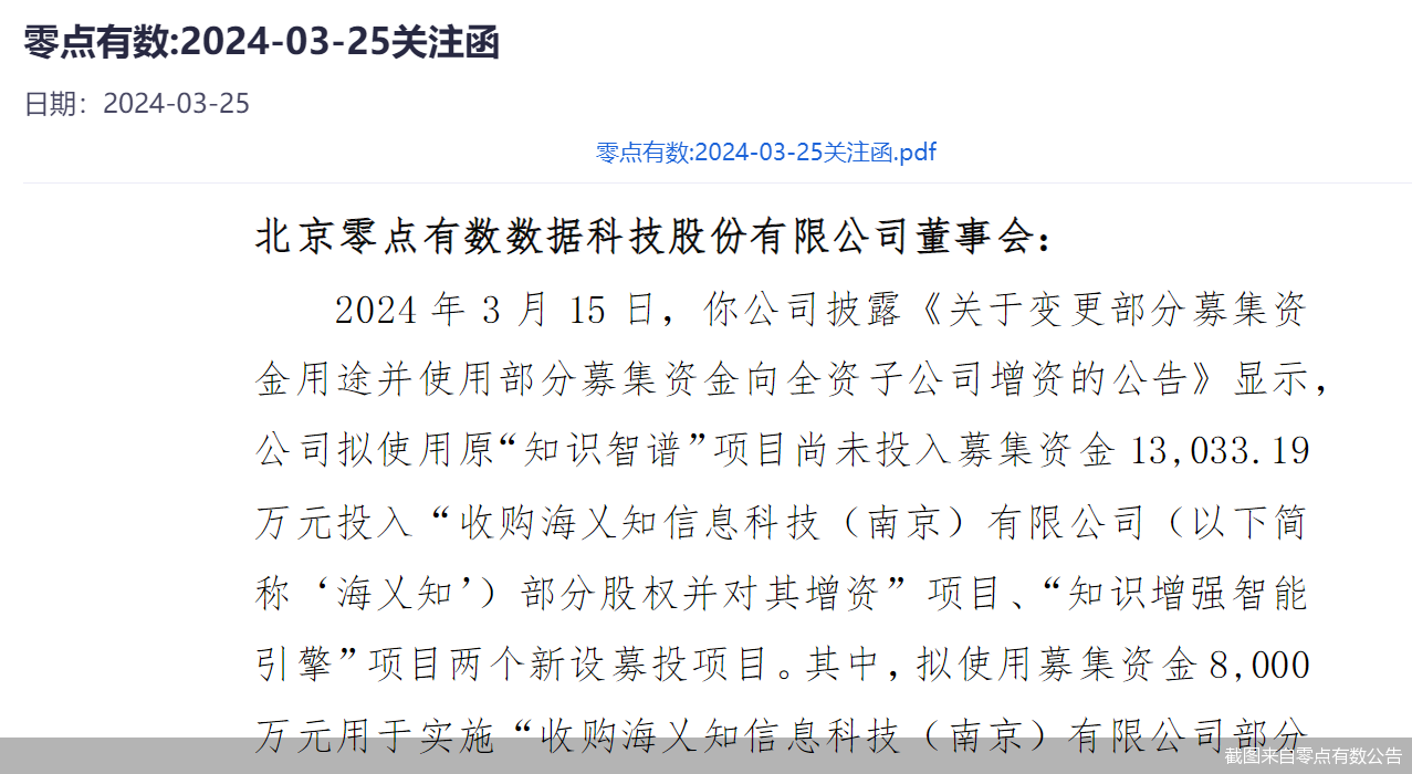 截图来自零点有数公告