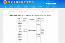因财务业务数据不真实，都邦保险江门中心支公司合计被罚11万元