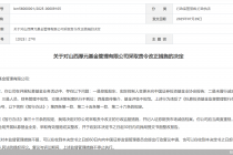 因人员、财务管理不规范等问题，山西厚元基金被监管责令改正