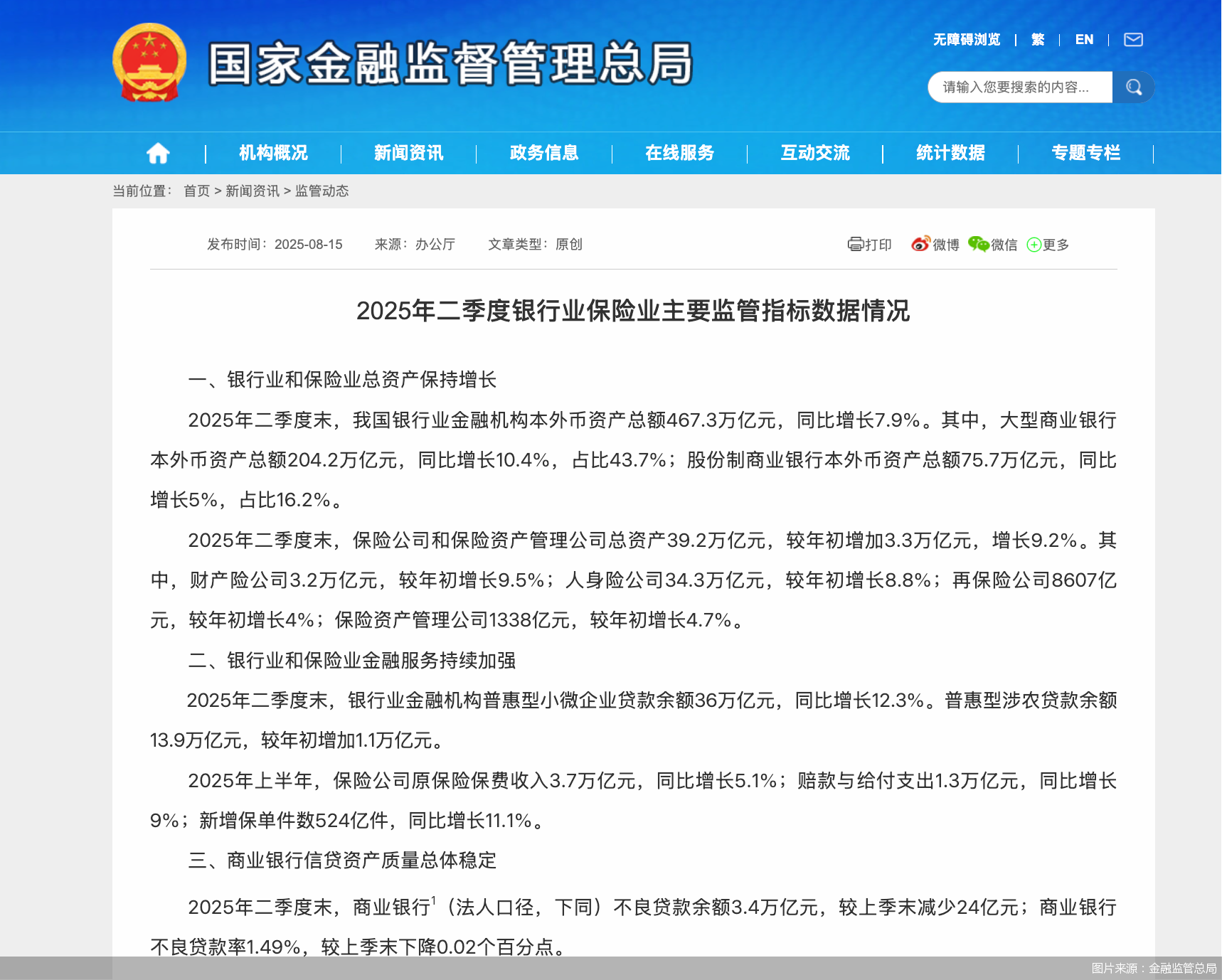 图片来源：金融监管总局