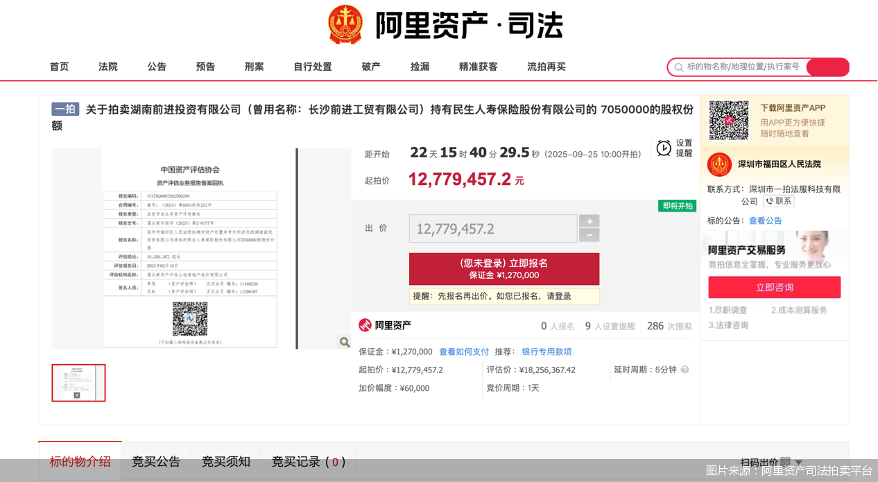 图片来源：阿里资产司法拍卖平台