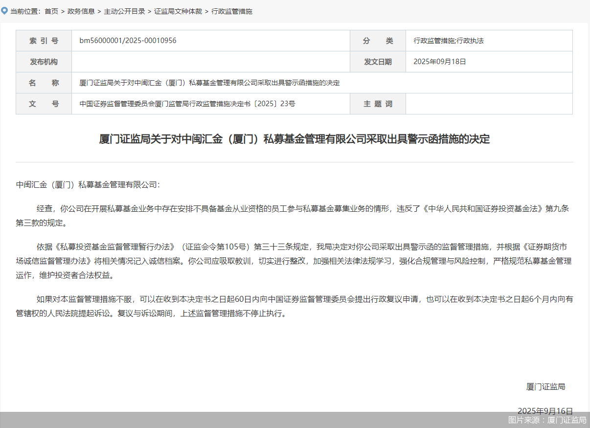 图片来源：厦门证监局