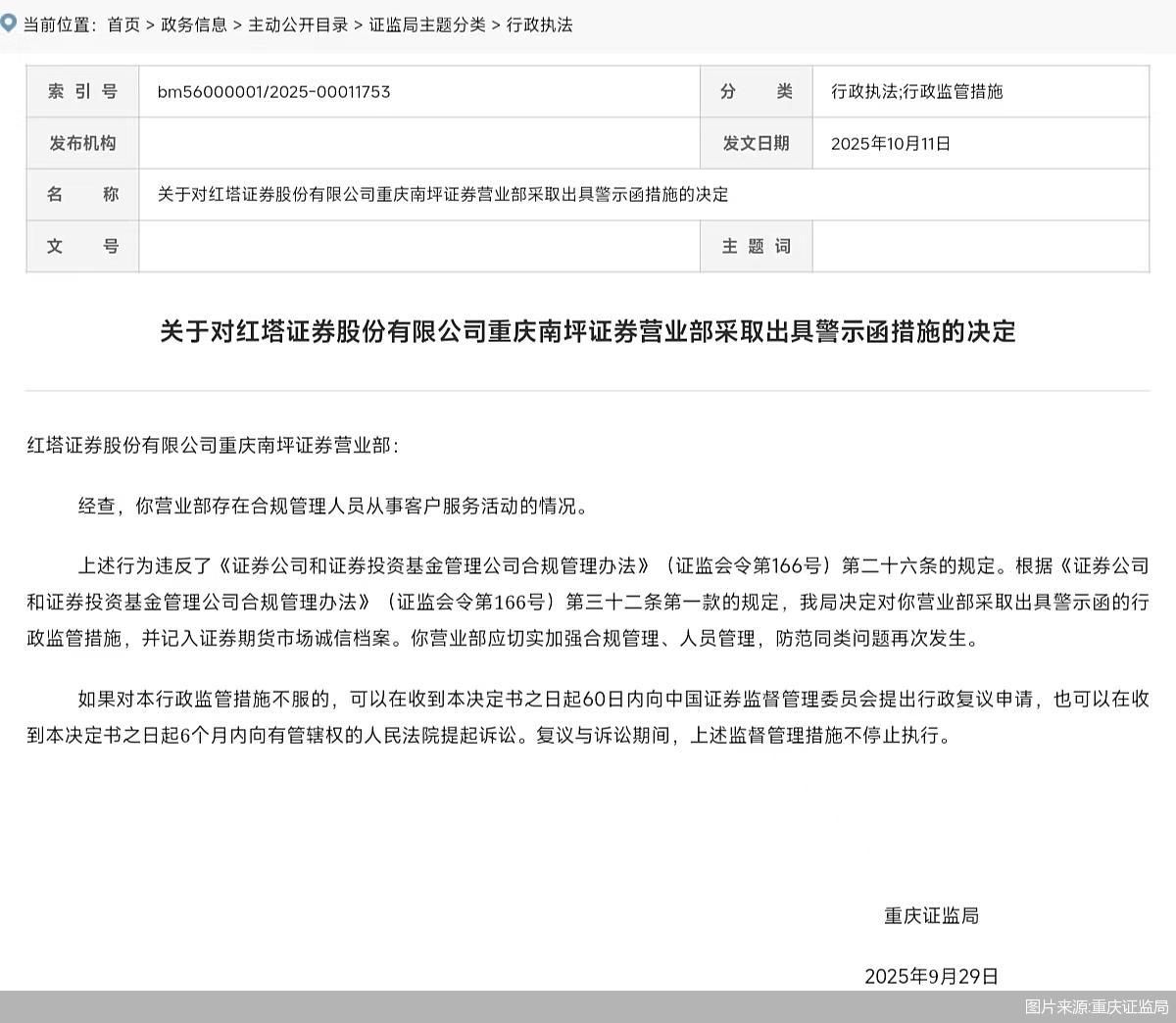 图片来源:重庆证监局