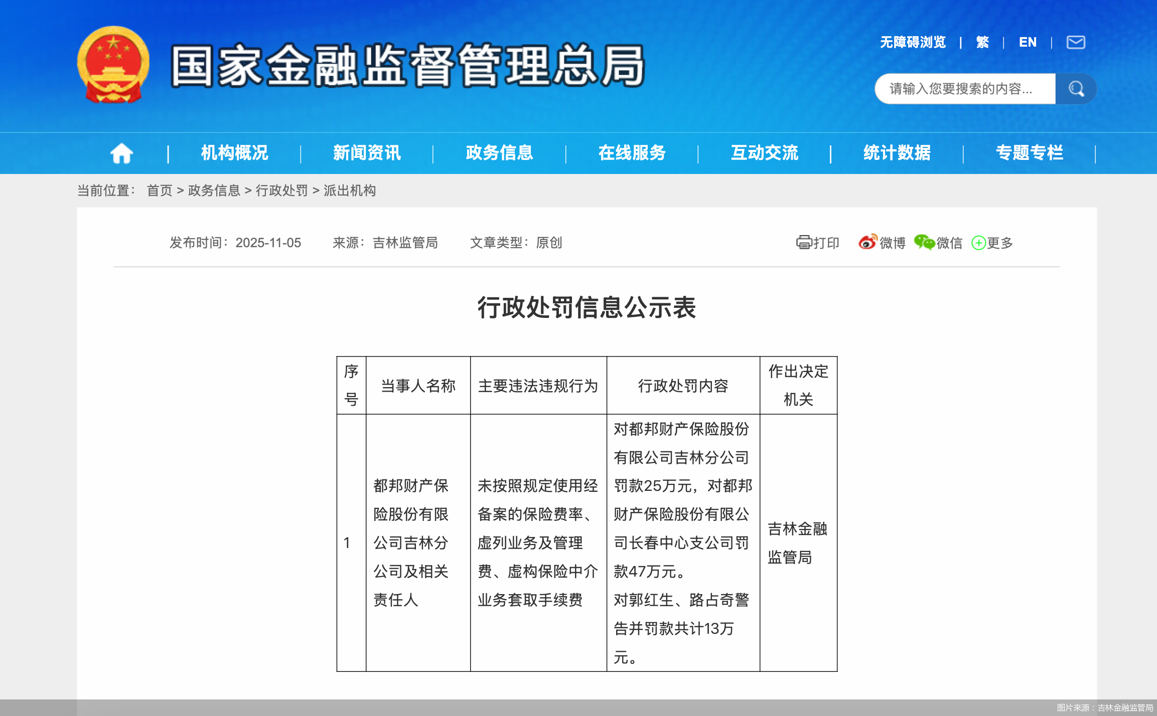 图片来源：吉林金融监管局