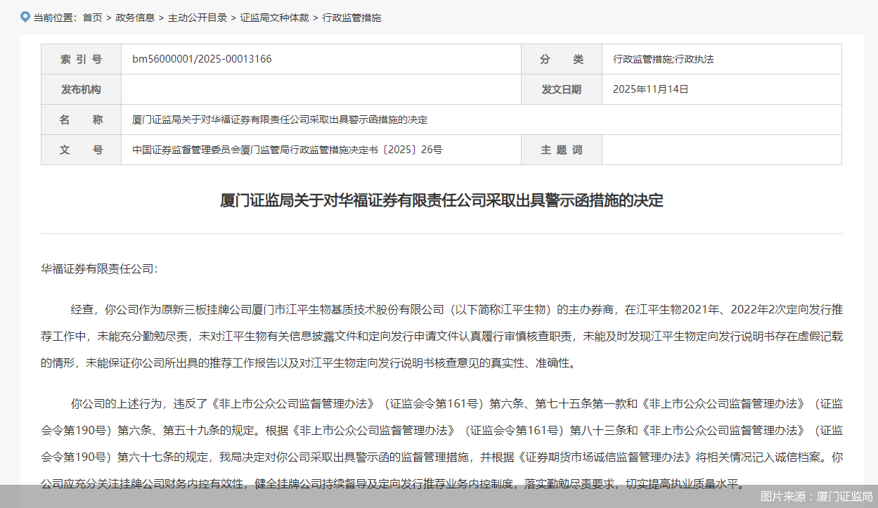 图片来源：厦门证监局