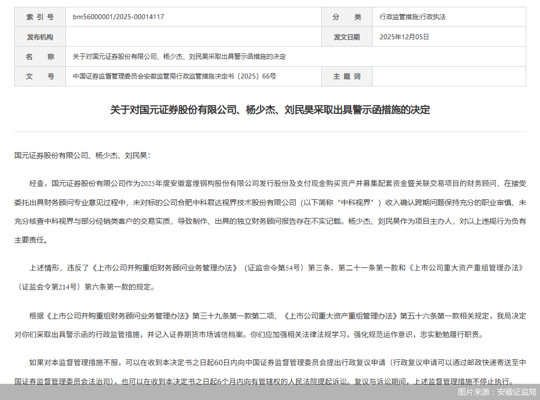 图片来源:安徽证监局