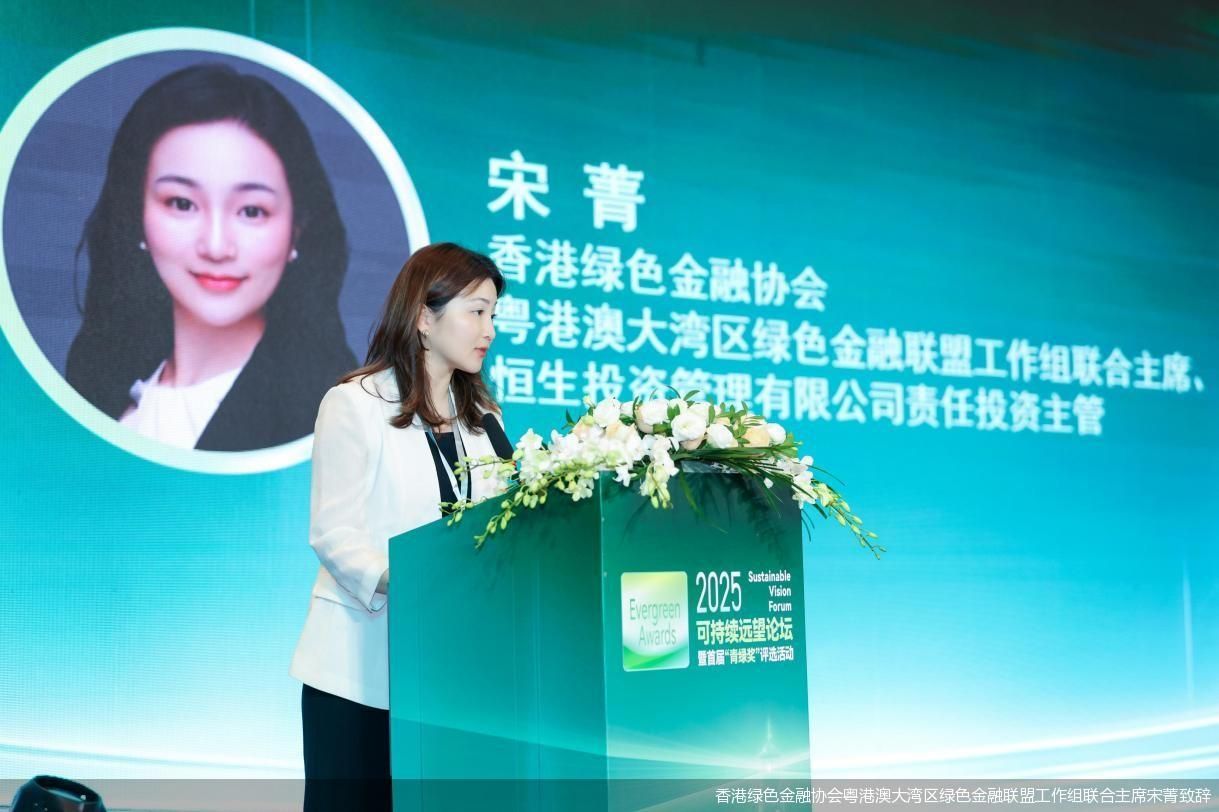 香港绿色金融协会粤港澳大湾区绿色金融联盟工作组联合主席宋菁致辞