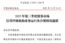 中证协：三季度信用评级机构共承揽债券产品3553只，环比增长11%