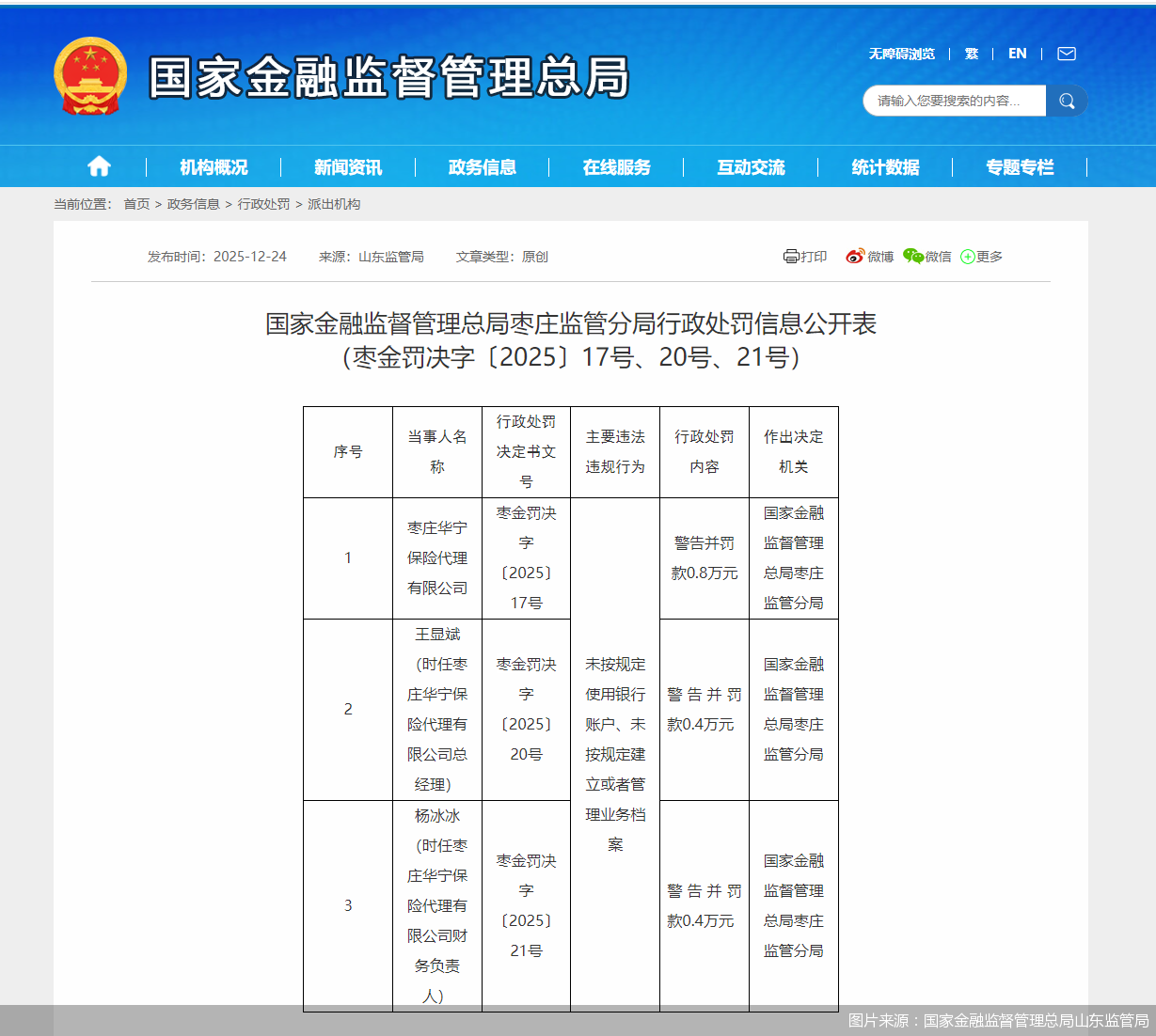 图片来源：国家金融监督管理总局山东监管局