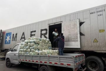 应对降雪 商户提前备货 北京新发地市场蔬菜上市量达2.2万吨