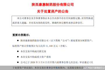 净利预计连亏四年，康惠股份溢价卖计算机资产增厚业绩
