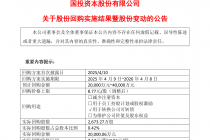 国投资本：回购股份方案实施完毕，累计回购0.42%公司股份
