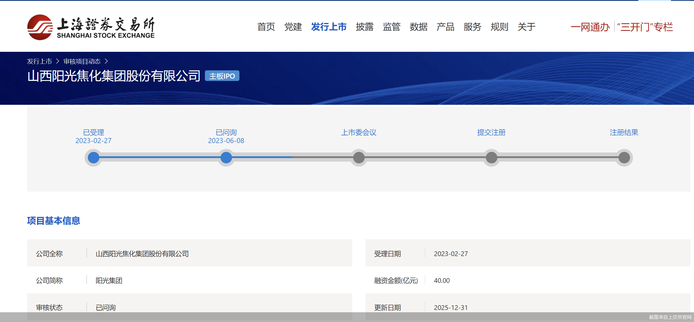 截图来自上交所官网