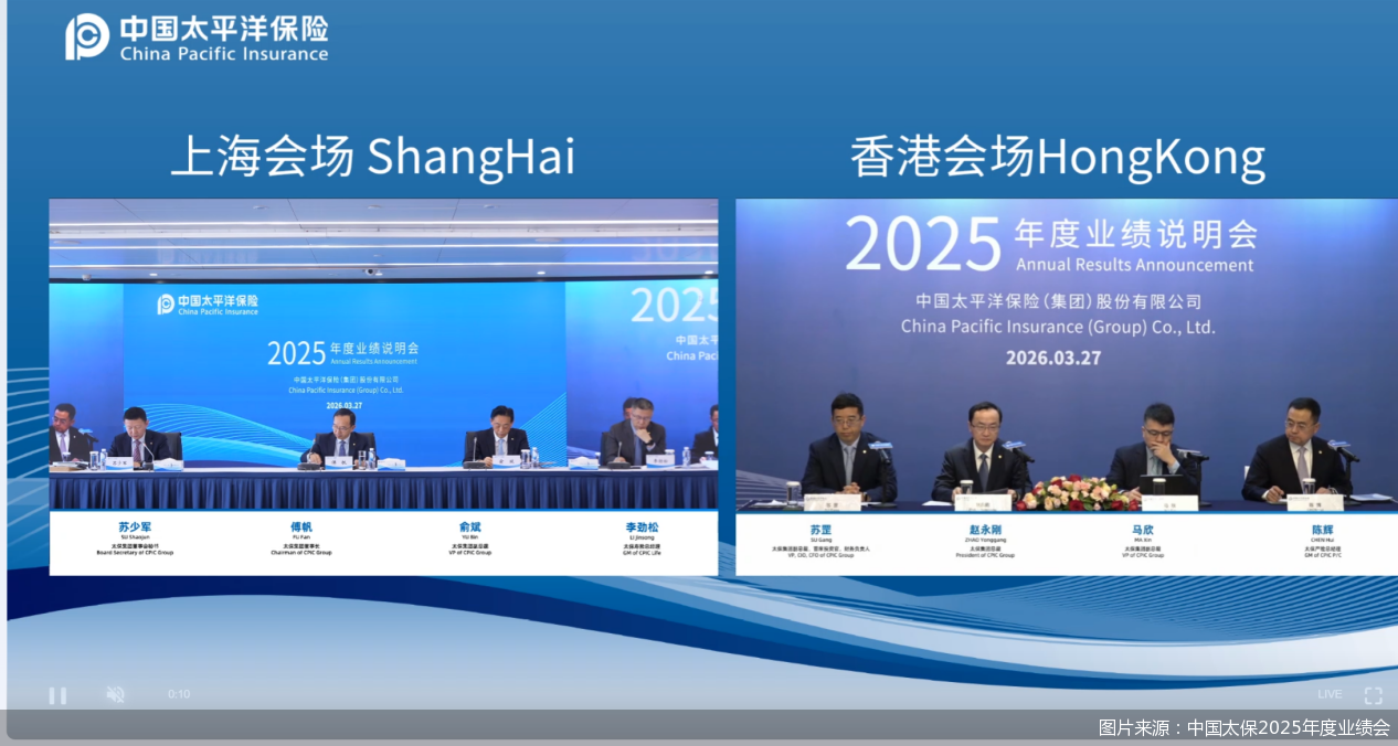 图片来源：中国太保2025年度业绩会