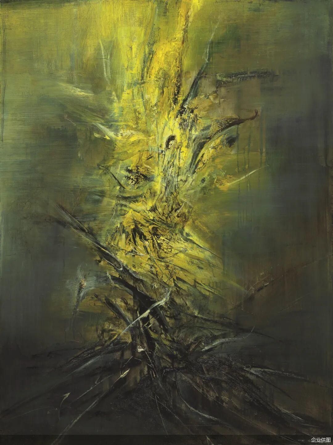 （赵无极（1920&mdash;2013）14.12.62 1962年 布面油画 129.8&times;97cm）