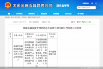 因虚列费用套取资金等，湖南财信育才保险代理永州市分公司合计被罚16.7万元