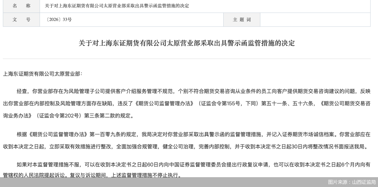 图片来源：山西证监局