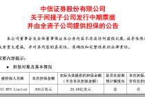 中信证券：公司及控股子公司对外担保总额为人民币2089.55亿元