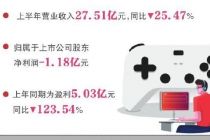 《异环》收入后置 完美世界上半年转亏