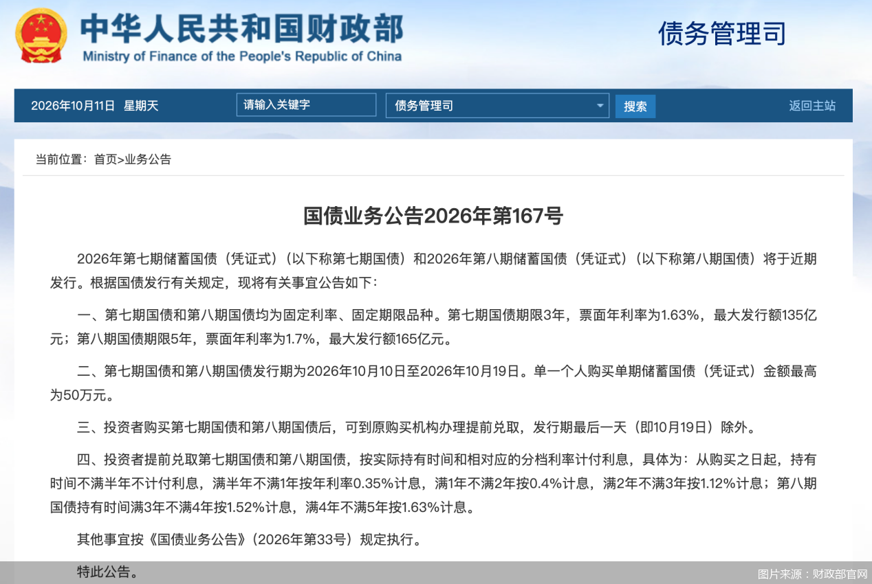 图片来源:财政部官网