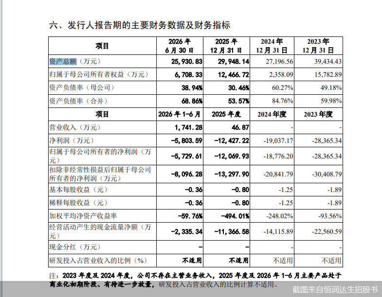 截图来自恒润达生招股书