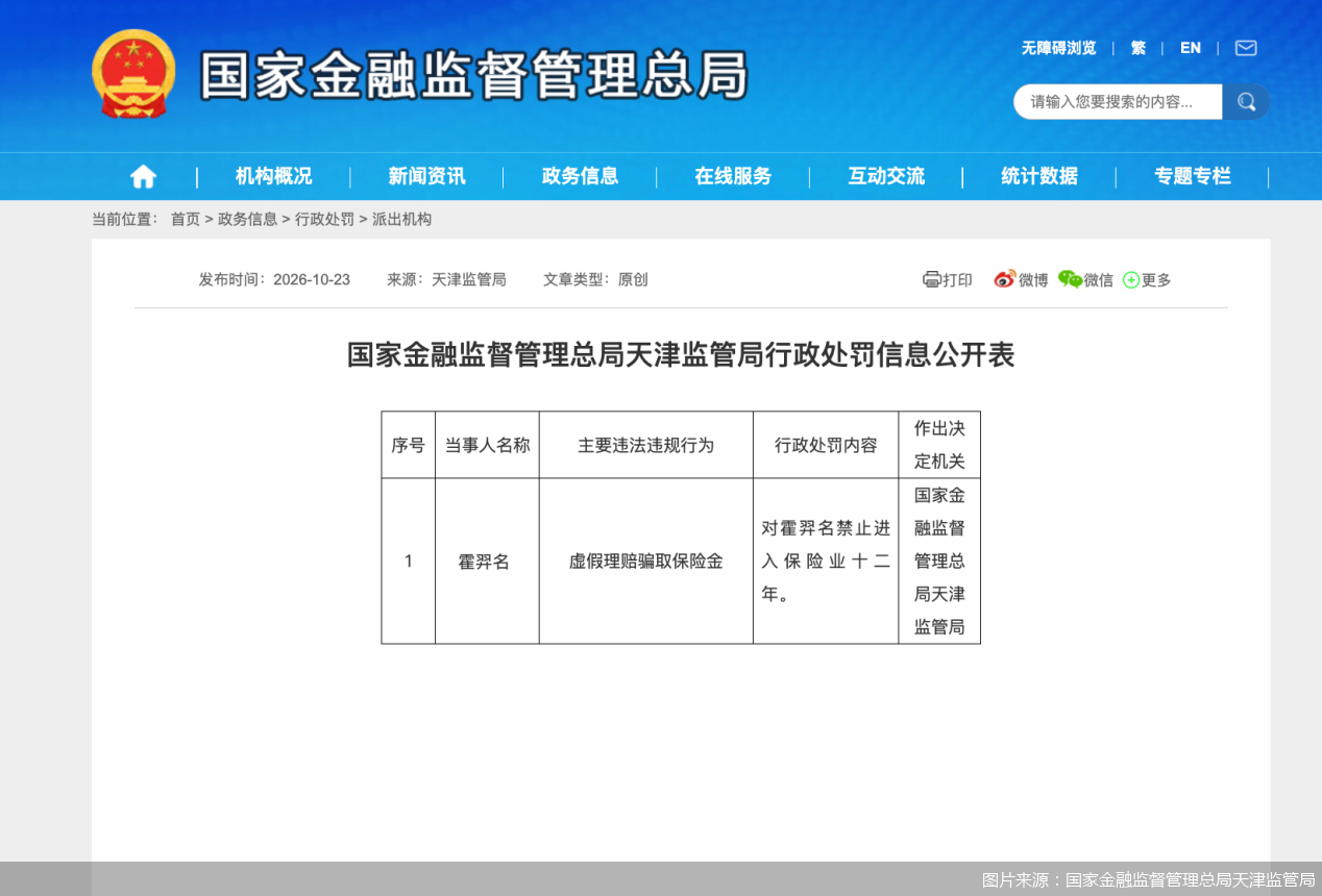 图片来源：国家金融监督管理总局天津监管局